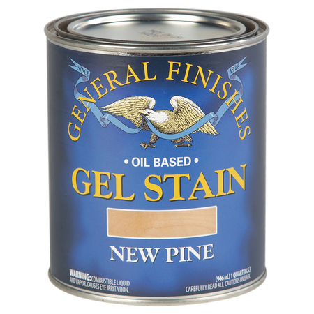 GENERAL FINISHES 1 Qt New Pine Gel Stain Oil-Based Heavy Bodied Stain NPQ